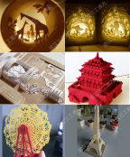 超級紙品激光鏤空機 雕刻切割紙張不黃邊 創(chuàng)意工藝品好搭檔